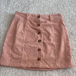 zaful corduroy skirt